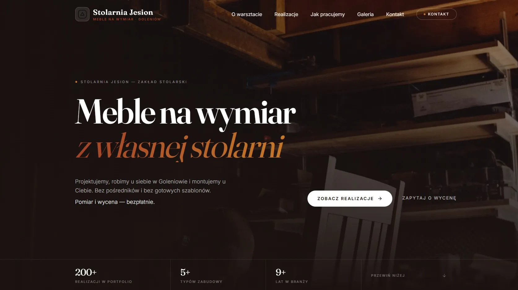 Stolarnia Jesion — screenshot